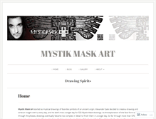 Tablet Screenshot of mystikmask.com